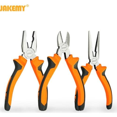6" Electrician Pliers Wire Cable Cutter Plumbing Long Nose Flat Nose Diagonal Pliers Household tools