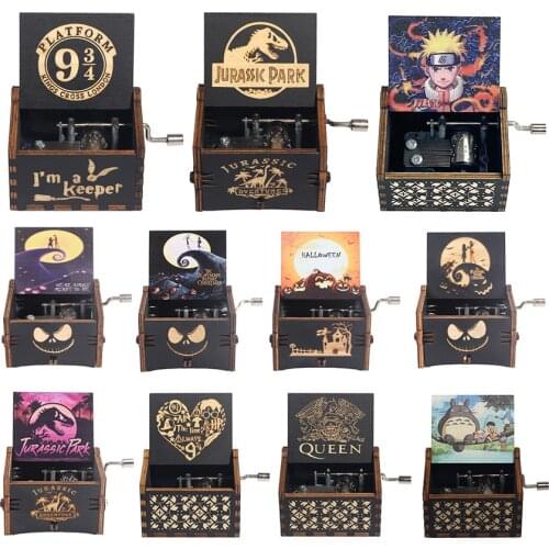 AIBOULLY Wooden Music Storage Boxes