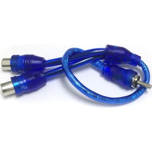 AV Audio Cable 1 Male Plug to 2 Female Socket RCA Cable Audio Video 30CM long