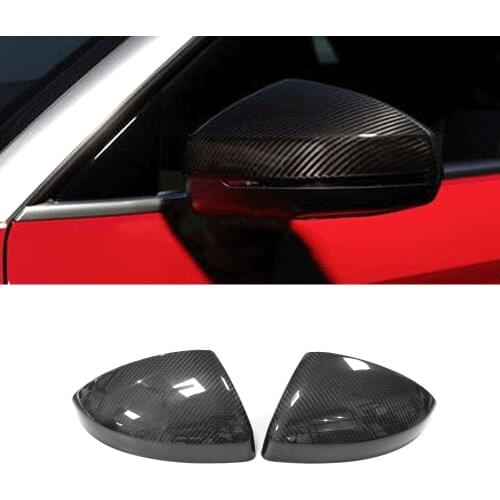 Car Accessories Carbon Fiber Side Rearview Mirror Frame Cover Case Shell Exterior Decoration for Audi TT FV 8S R8 4S 2014-2019