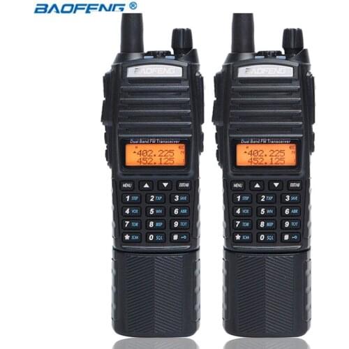 BaoFeng UV-82 Plus 10km High Power 3800mAh Battery Walkie Talkie Dual Band Radio 10KM With DC Connector Portable Radio uv82