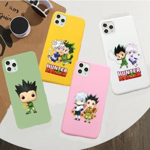 HUNTER x HUNTER HxH Gon Killua anime phone Case For iPhone 11 Pro XS MAX XR X 7 8 6Plus SE 2020 Candy Soft Silicone
