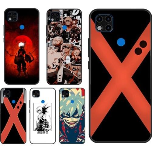 Katsuki Bakugo Boku No Hero Academia Case For Xiaomi Redmi Note 7 8 9 10 Pro Note 9S 8T Cover Fundas For Redmi 9T 9A 8A K40 9C