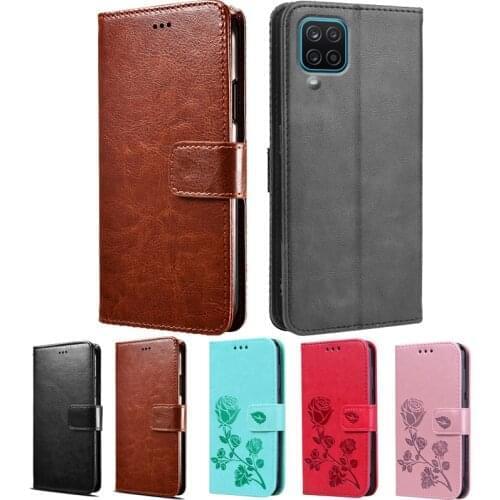Flip Case For Samsung Galaxy A12 Cover PU Leather Wallet Magnetic Capa for Samsung A12 SM-A125F Telefon Case Protector Shell Bag