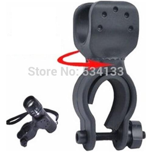 360 Degree Swivel Bicycle Bike Mount Holder Clip Clamp for Flashlight Torch Universal Rubber Bicycle Bike Mount Bracket Clip