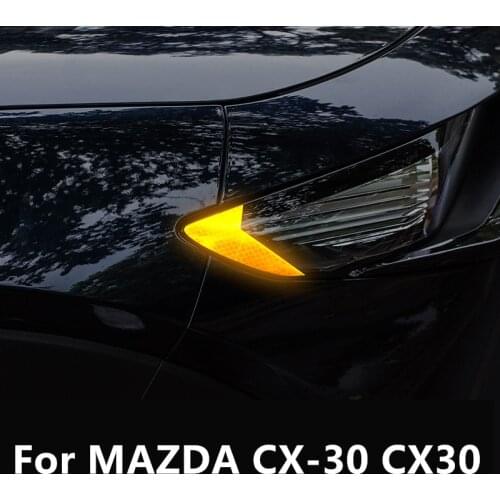 For Mazda CX-30 CX30 modified headlight reflective warning stickers on both sides of the headlight decorative sheet accessories
