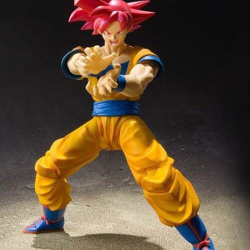 Dragon Ball Super Saiya Red Haired Monkey King Black Monkey King Action Figures Movable Model Collect Ornaments Childrens Toys