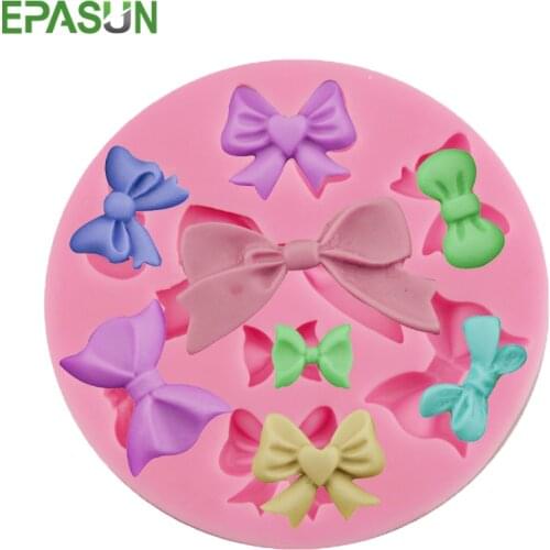 EPASUN 3D Silicone Soap Mold Fondant Form DIY Making Bowknot Cake Mold Sugarcraft DIY Moule Savon Mould Decorating Tools