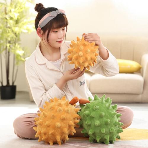 Подушка-имитация дуриана Simulation plant plush toy fruit durian pillow cushion room fabric comfortable soft Gift for girl frien