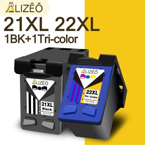ALIZEO Compatible Ink Cartridge For HP 21 22 21XL 22XL For Printer Deskjet F2214 F2235 F2238 F4172 F4180 F4185 Printers