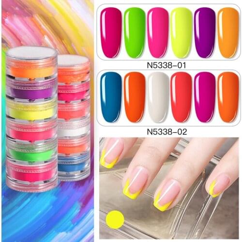 Candy Phosphors Glitter Sparkles Powders Pigment Nail Art Glitter Powder Decoration SANA889
