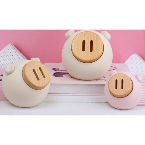 Lovely Pig Model Coin Bank Resin Bank Money Box Cute Money Bank Cash Box Childrens Room Piggy Bank Deposit Box Gift Box Pig WF