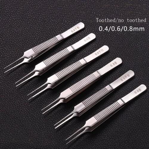 Double Eyelid Cosmetic Plastic Surgery Microscopic Ophthalmological Instruments Tweezers Stainless Steel Fine Tools