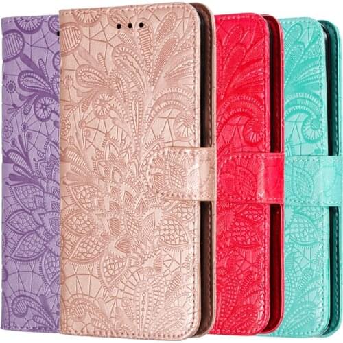 Fashion Lace Leather Wallet Case For Xiaomi Redmi 6 6A 7 7A 8 8A GO K20 Note 7 8 6 Pro Mi 9 SE 6X A2 A3 Lite CC9 CC9E Flip Cover