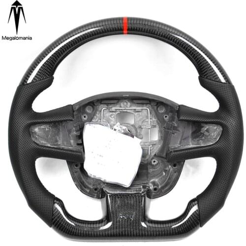 Customize universal alcantara led carbon fiber racing wheel convertible auto steering wheel for Peugeot 2015 508