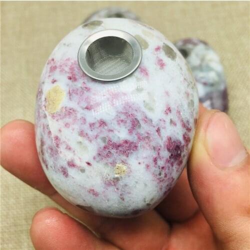 Natural crystal creative smoking pipe
