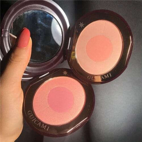GUICAMI Face Blush palette Natural pink cheek waterproof long lasting silky orange powder professional blush maquiagem
