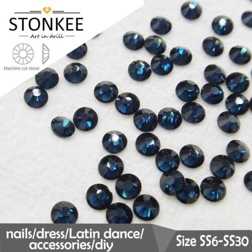 Flat Beads HotFix crystal and colors Rhinestone iron-on SS6 SS10 SS10 SS20 SS30 for Wedding Dress Bags Hat DIY