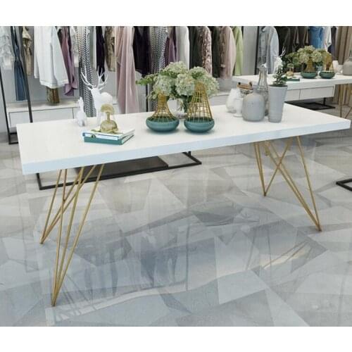 Nordic clothing store display table rectangular water table display stand