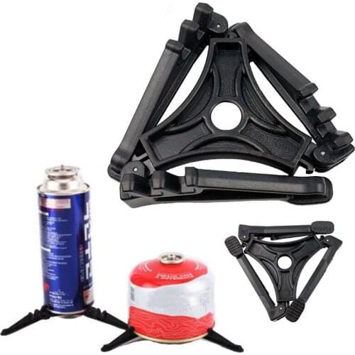 Portable Gas Tank Bracket Gas Burner Outdoor Stove Camping Stove Tools Bottle Shelf Stand Tripod Folding Canister Stand