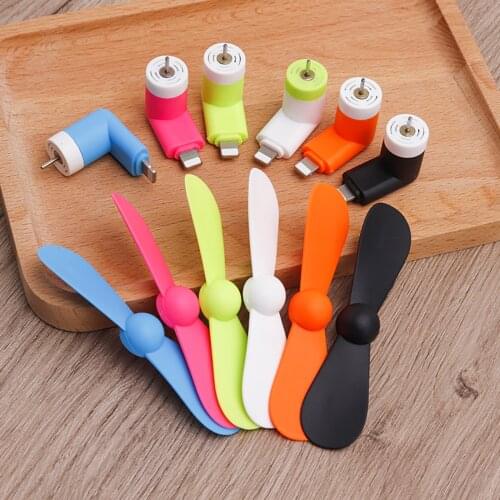 Mini Portable Micro USB Fan Mobile Phone USB Gadget Cooling Fans Tester Lightweight Rotating Fan For Apple IPhone Smartphones#p3