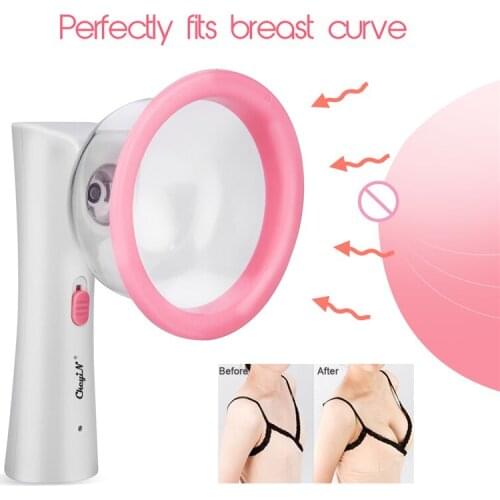 Professional Breast Enlargement Massage Machine Electric Beauty Breast Enhancer 2 Sizes Vacuum Chest Pump Design Suction Cup 48