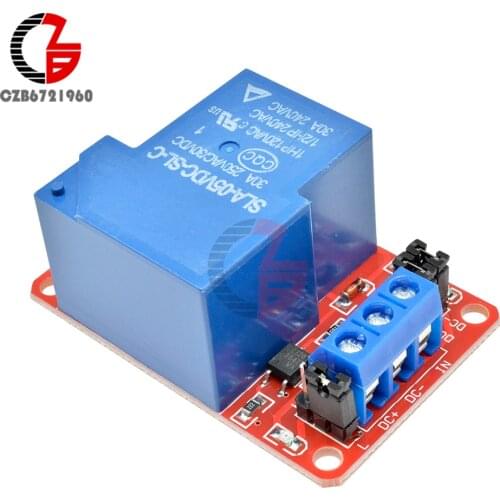 30A 5V 1 Channel Relay Module with Optocoupler Isolation High / Low Level Trigger Relay for Arduino