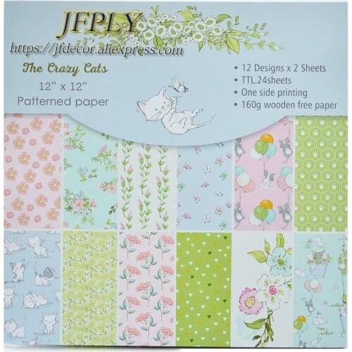 DIY Album Photo Scrapbooking set Papers Cut seriers Craft Paper Card Making Background pad 12"X 12" 24sheets/pack