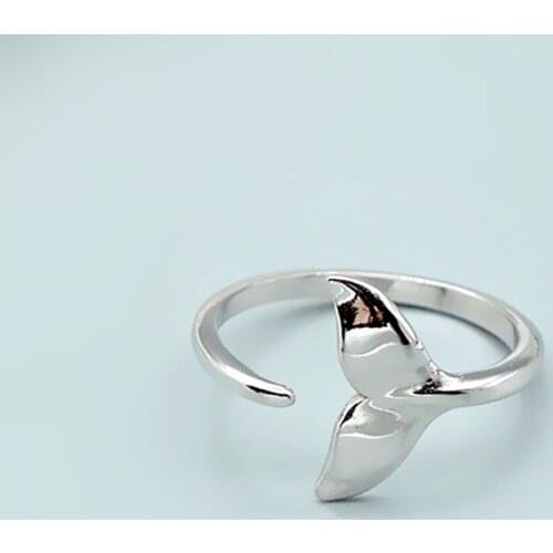 High Quality Fashion Geometric fish tale Adjustable Rings For Women Wholesale Jewelry