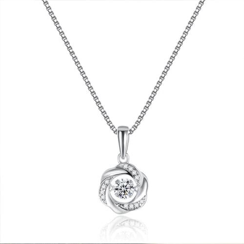 Love Six-pointed Star Necklace 925 Sterling Silver Female Simple and Cold Style Clavicle Chain Niche Ins Female Silver Necklace