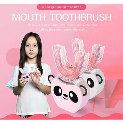 Smart U 360 Degrees Kids Sonic Electric Toothbrush Music Silicon Automatic Ultrasonic Teeth Tooth Brush Cartoon Pattern Children