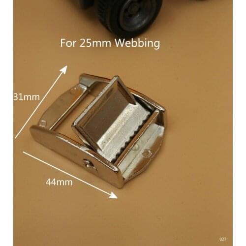 1" 6Pcs 25MM Milspec Molle Component Silver Metal Cam Buckle Ratchet Cargo Lashing Outdoor Sports Fitness Straps Accessories