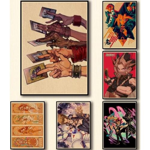 50 Designs Anime Yu-Gi-Oh! Kraftpaper Poster Artwork Fancy Wall Sticker for Coffee House Bar A3