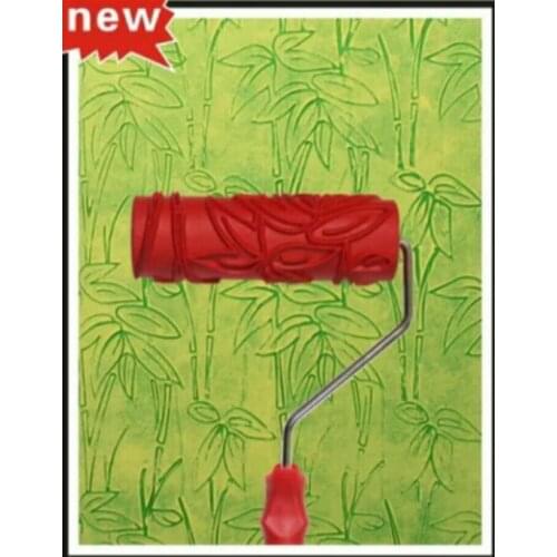 7" Coconut Pattern Rubber Roller Embossed Texture Pattern Paint Roller Home Decoration Paint Brush Background Wall Tool 7 Inch