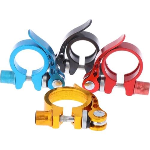 Aluminum Bike Bicycle Seatpost Clamp Quick Release Seat Post 25.4-34.9mm