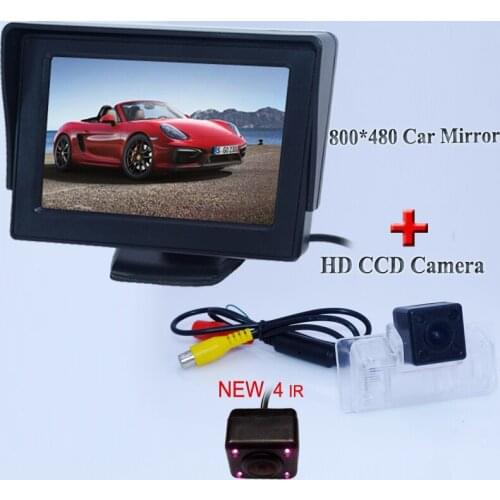 Car HD Auto Parking Monitor with IR Night Vision Reversing CCD Car Rear View Camera for Almera 2013/TEANA TIIDA/ Sylphy Altima
