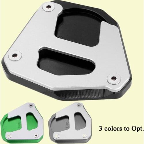 BJMOTO Motorcycle KLR-650 Side Stand Extension Kick Stand Enlarge Plate For KAWASAKI KLR650 KLR 650 2008 2009 2010 2011-2019