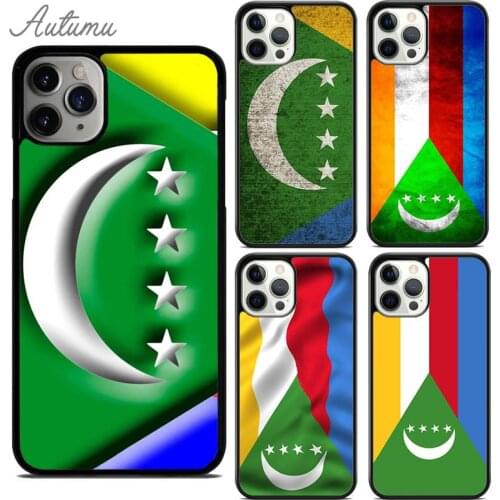 Comoros Flag Phone Case for iPhone 11 12 Pro Max mini X XR XS SE 2020 5 6S 7 8 Plus Samsung Galaxy S8 S9 S10 Cover shell