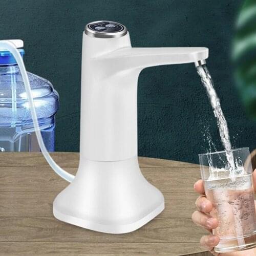 Water dispenser pump Electric Water Bottle Pump with Base USB Water Dispenser Automatic Water Pump Bucket Bottle Dispenser