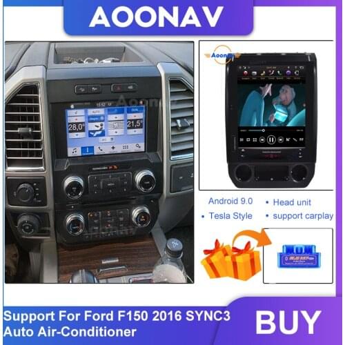 Dvd Player Car Tape Recorder Stereo Radio Carplay For Ford F150 2016 SYNC3 AC Gps Navigation System HD Touch Screen Head Unit