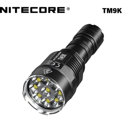 NITECORE TM9K Flashlight 9500 Lumens Searchlight Super Bright Torch Spotlight for Law Enforcement,Military SAR Built-in Battery