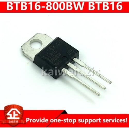 Kaiweikdic BTB16-800BW BTB16 BTB16-800 TO-220 16A 800V Silicon controlled rectifier/light wave furnace power triode