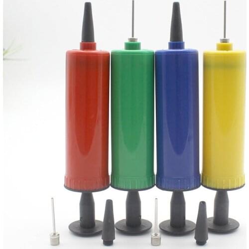 Mini Balls Pump balloon accessories inflator hand push Air Pump Two kinds of needles Party Supplies portable foil ballon pump