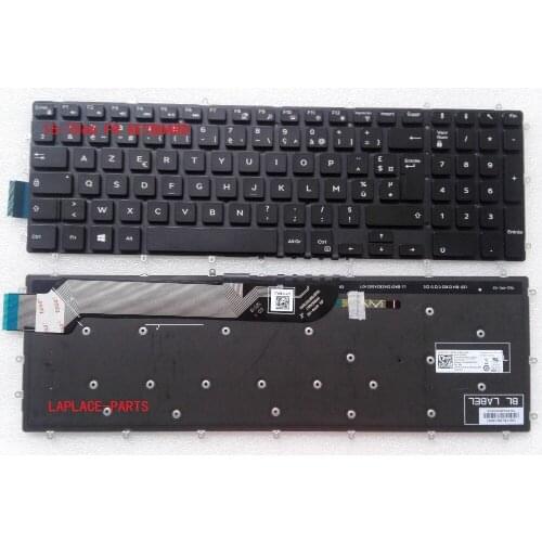 New Genuine Francais Clavier for Dell Inspiron 15 Gaming - 7566 / 7567 / 7577 NEUF