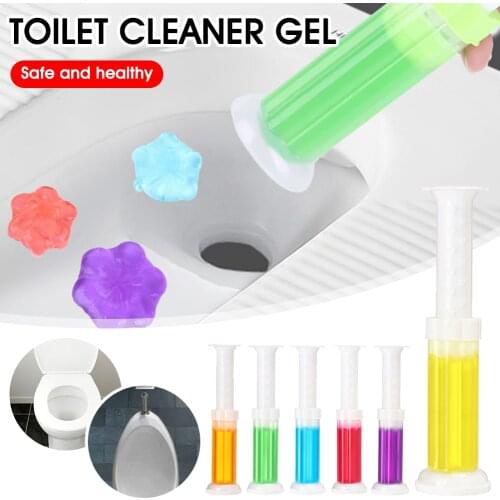 Newly Toilet Cleaner Gel Deodorant Scented Container Flower Shaped 7 Days Lasting Air Fresh Portable Toilet Cleaning Accessories