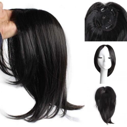 Womens Wig Bangs Clip Fringe Hair Pieces Middle Part Brazilian Straight Top Cover White Hair Bangs Wig Fake Bangs For Women