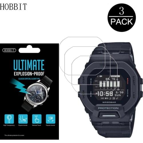 3Pcs HD Clear Nano Explosion Proof PET Film For Casio G-SHOCK GBD-200 GM-5600SN Digital Camera Screen Protector Film Not Glass