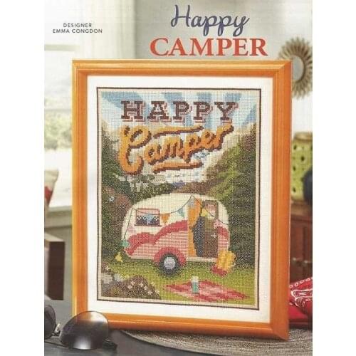 Happy bus Cross Stitch Kit Package Greeting Needlework Counted Cross-Stitching Kits Counted Cross stich