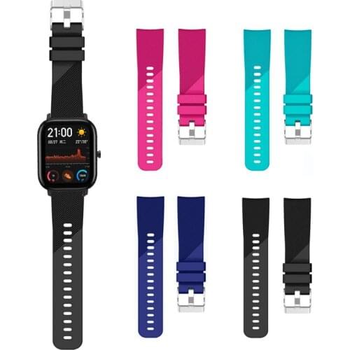Suitable for millet Mimi Amazfit GTS bracelet silicone strap Amazfit Bip GTS GTR 42MM For GARMIN VIVOACTIVE 3 strap smart table