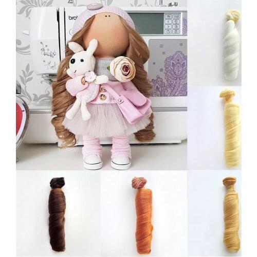 Synthetic Fiber Hair for Dolls BJD 1/3 1/4 1/6 Accessories Wig Hair for Dolls Kurhn BJD SD Pullip American DIY Doll Wig Hair